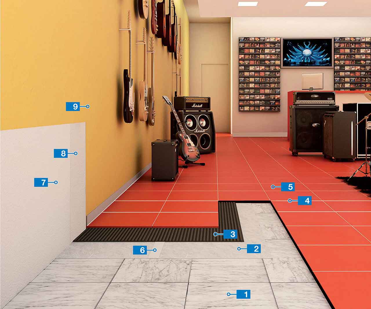 Removable system for installing flooring